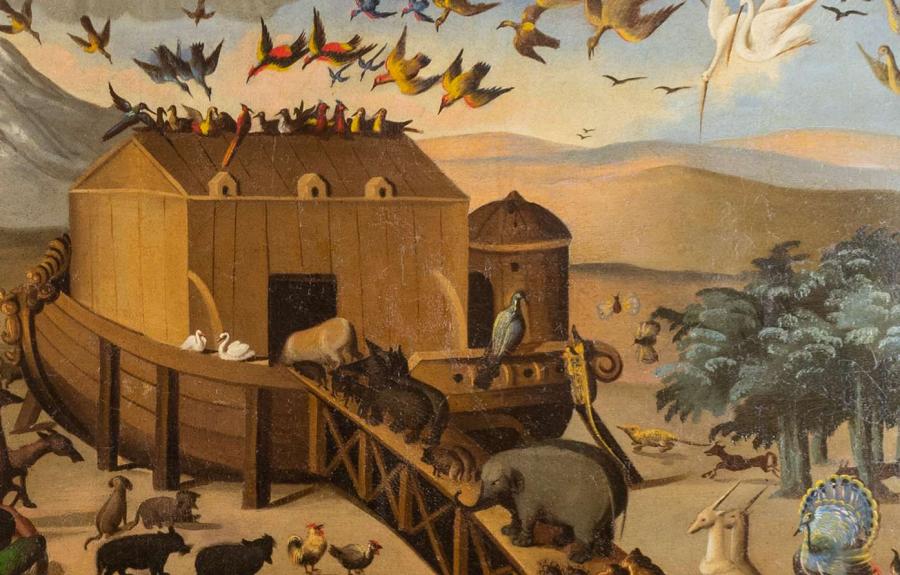 Unidentified artist, Noah's Ark, Late 18th century, Oil on canvas, Collection of the Carl & Marilynn Thoma Foundation.