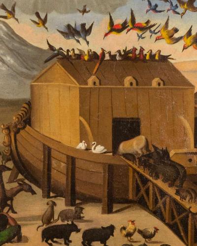 Unidentified artist, Noah's Ark, Late 18th century, Oil on canvas, Collection of the Carl & Marilynn Thoma Foundation.